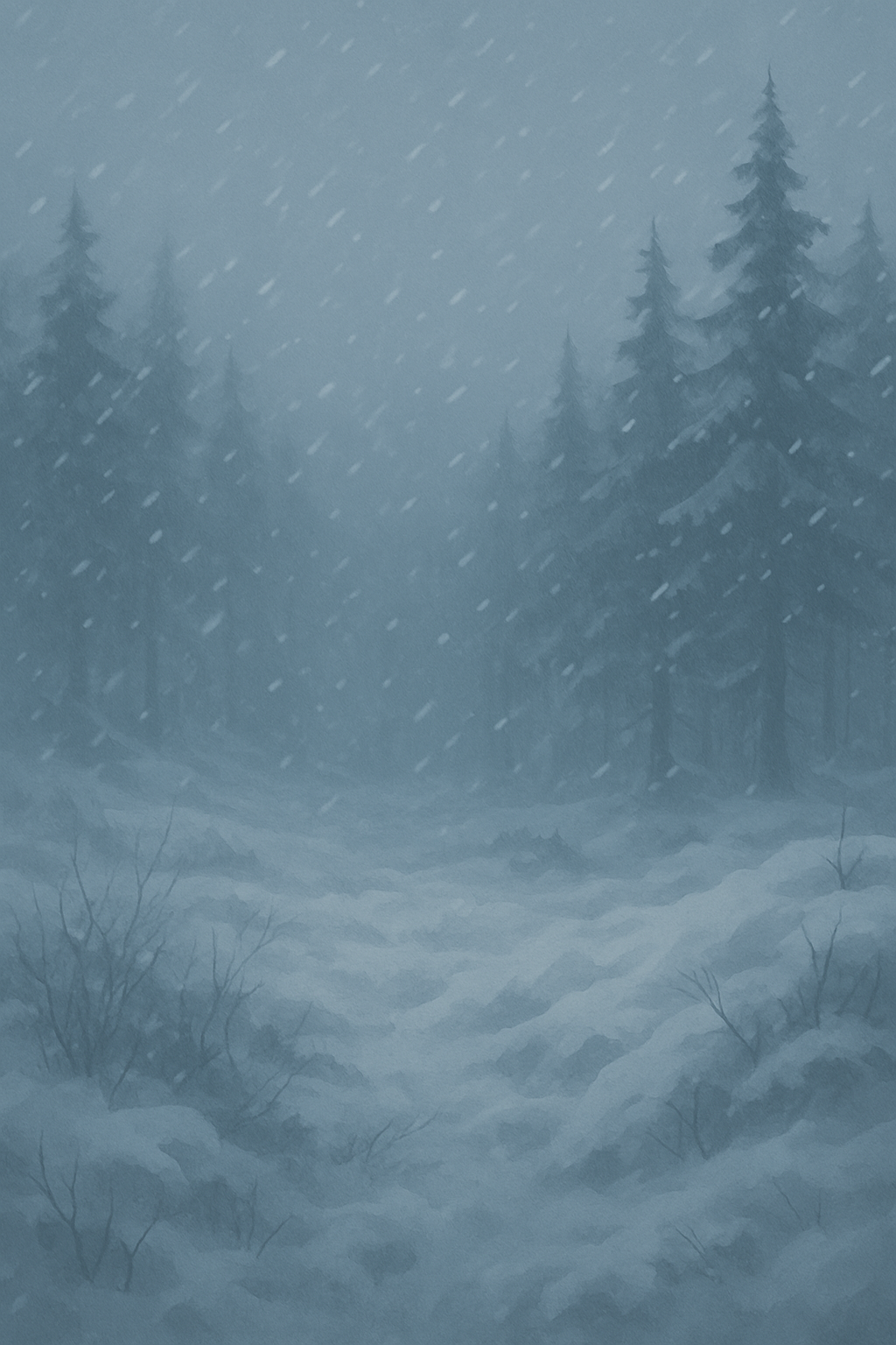 AI-generated winter scene